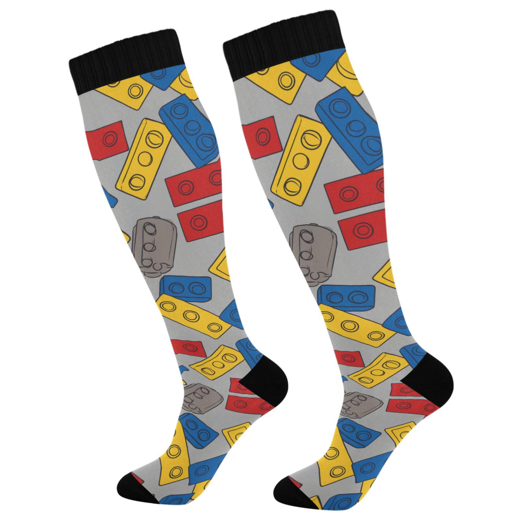 Compression Socks for Men and Women Circulation Wide Calf Knee High Socks Support for Running Medical Travel