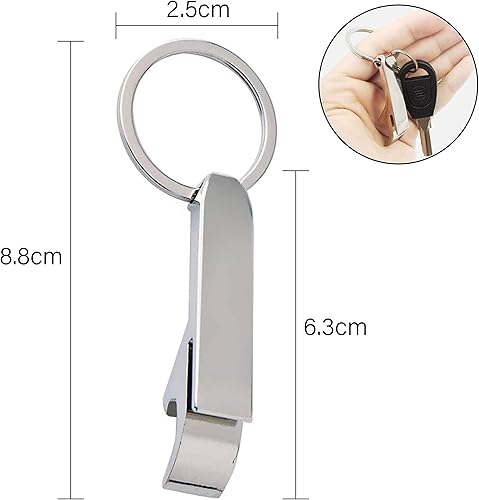 Miniatura 2 de Abrebotellas llavero barman abrebotellas  multifuncional y duradero  abrelatas de cerveza  pop el abridor de botellas superior  colgante de metal