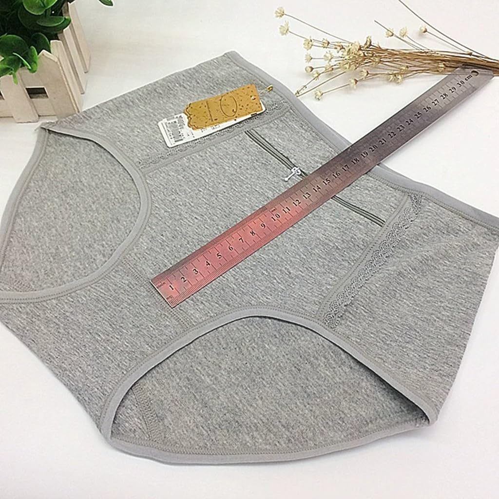 LaseVe 3/5-Pack Biancheria Intima per Le Donne Tasca Stash Hipster Panty Senza Cuciture Boxer Vita Alta Perizoma in Forma Mutande
