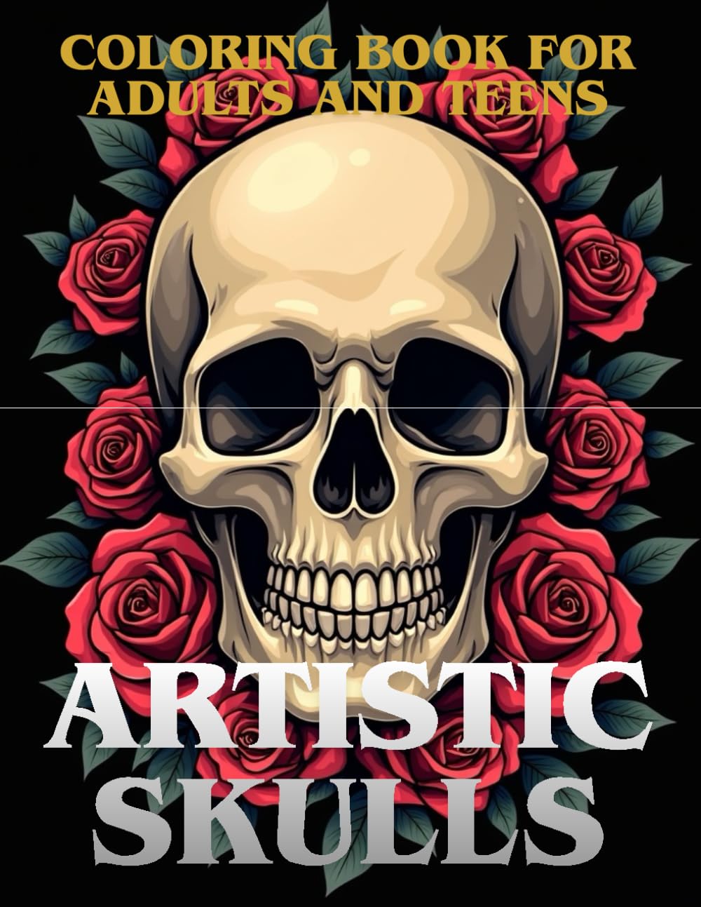Artistic Skulls – Coloring for Relaxation: Unique Skull Illustrations – Adult Coloring Book