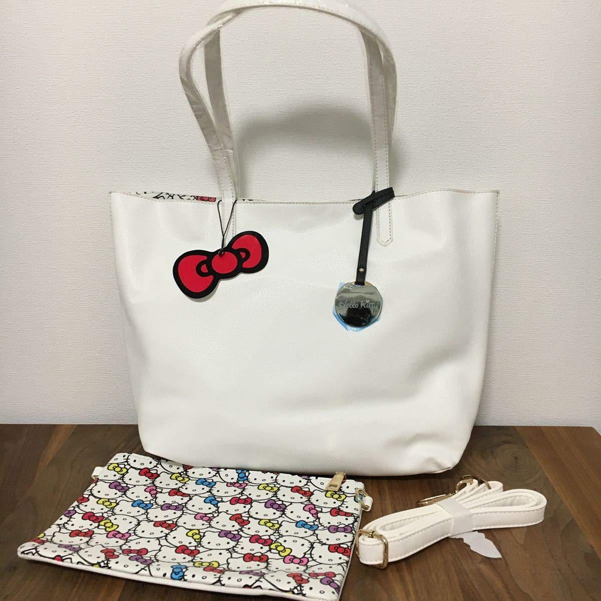 Amazon.co.jp: キティ ホワイト 白 トートバッグ ポーチ