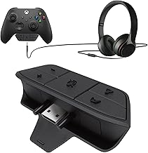 Stereo Headset Adapter for Xbox One, Xbox Headset Adapter, Xbox One Headset Adapter, Adjust Audio Balance (Black)