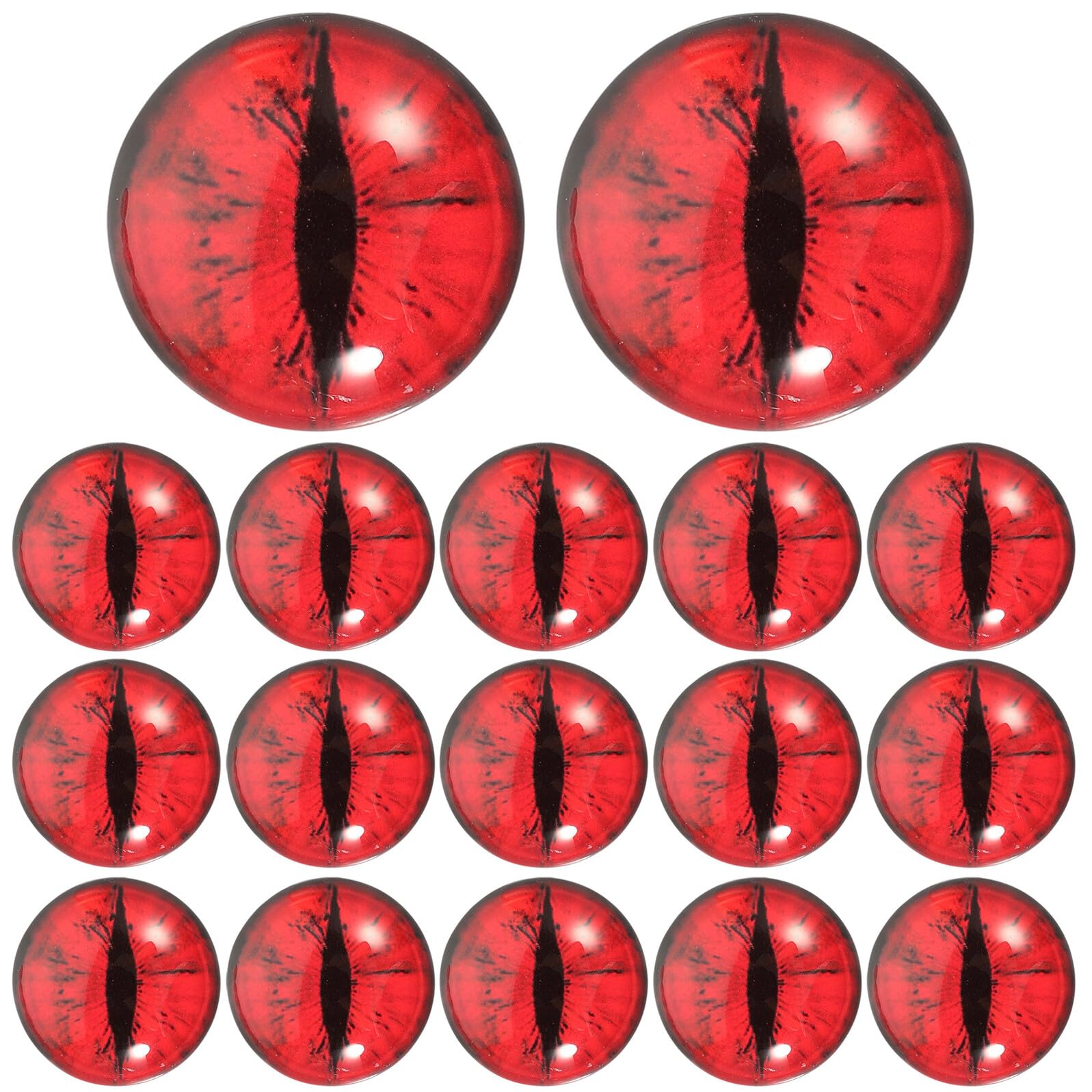 Cabilock Glasaugen 25mm Rund für Basteln Halloween Feier
