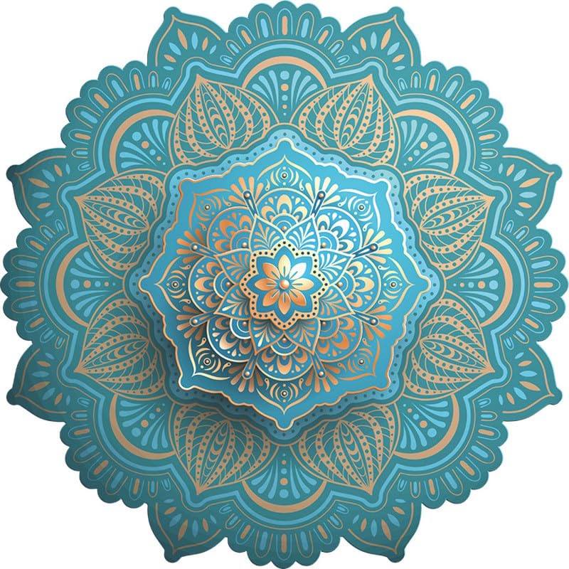 Indian Royals Blue Mandala Art Peel and Stick Self Adhesive Wall Sticker(30 CM X 90 CM) (B0C8DC8PYJ) Amazon Price History, Amazon Price Tracker