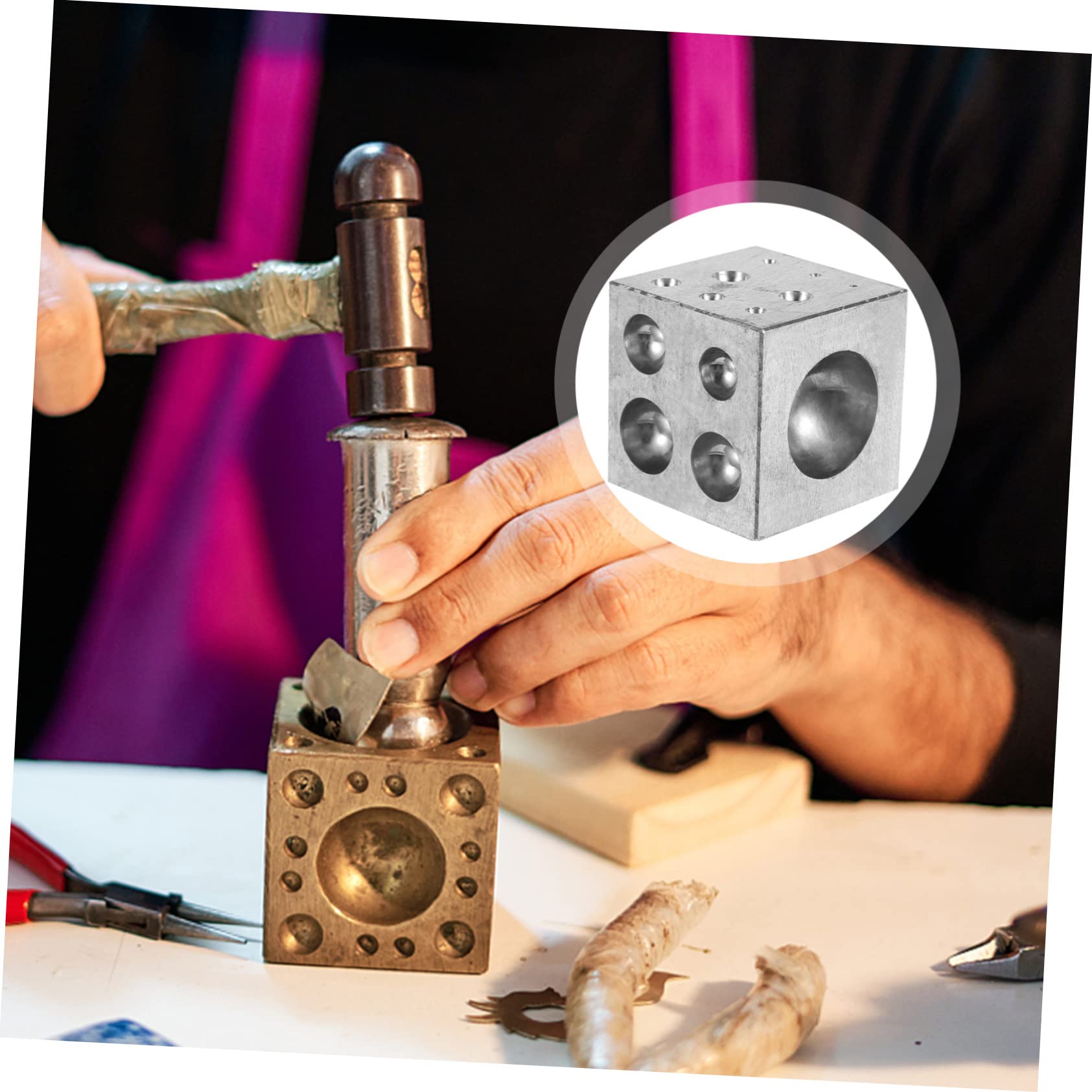 SHINEOFI Herramienta de Metal Fácil de Usar y Limpiar para Hacer Campanas en Joyería de Plata Adecuado para Accesorios y Bricolaje Profesional Profesional