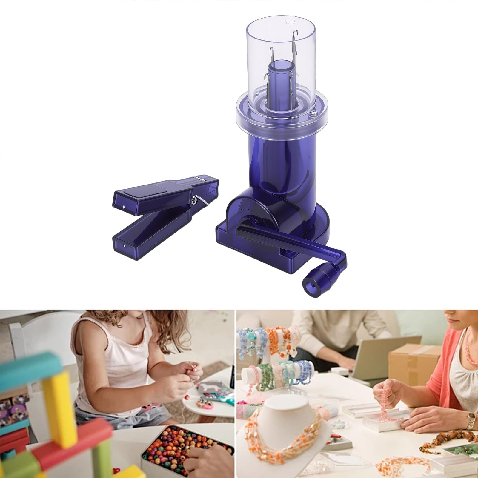 Machine tricoter, macchina per maglieria con clip, macchina per maglieria a filo a mano per maglieria manuale bobina macchina per la produzione di accessori per collana artigianale