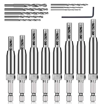 17pcs5/64-1/4" VIX Bits Self Centering Drill Bit Set