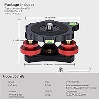 Vista 9 de Soporte nivelador de trípode con +/-5 grados de ajuste de precisión para Seestar s50/cabeza panorámica cabeza de bola cabeza de vídeo y trípode