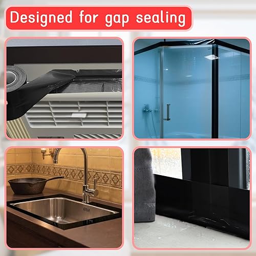 Miniatura 13 de Birllaid Cinta de sellado transparente para ventana, 2 pulgadas x 55 yardas (165 pies), cinta de sellado de aire acondicionado para ventana, sin