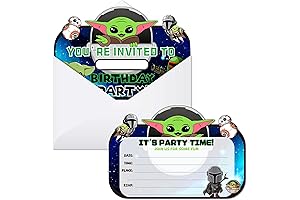 Kid's Mandalorian Birthday Invitations