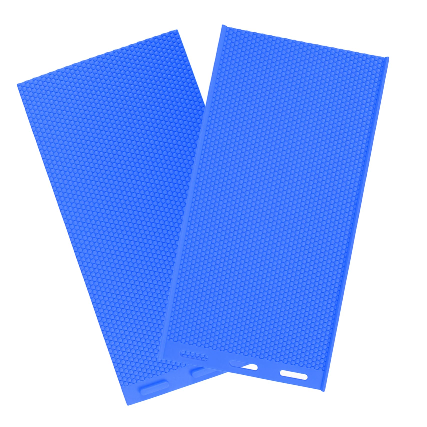Moule Silicone Nid D'abeille pour Fabrication DIY de Feuilles de Cire D'abeille, Réutilisable et Facile à Nettoyer, Matériau Silicone Bleu Apiculture