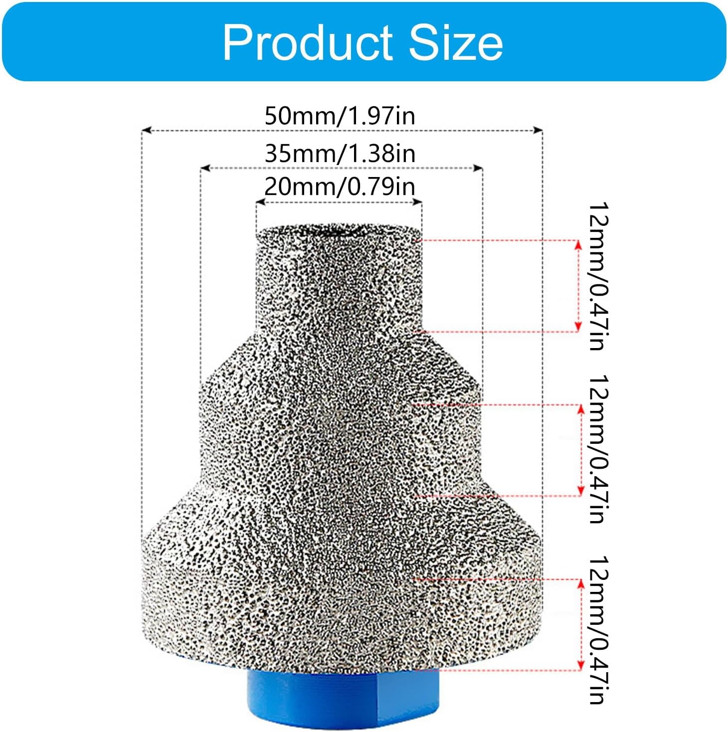 High Efficiency Diamonds Beveling Bit For Precise Hole Creation In Ceramic And Stone Surfaces