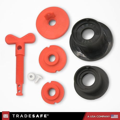 Miniatura 8 de TRADESAFE Dispositivo de bloqueo de tambor - Dispositivo Loto premium, enchufe de expansión universal con tuerca de mariposa de nailon y junta de