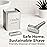 ZOMCHI Blade Disposal Container for Safety Razor Blade Storagement,Razor Blade Disposal Container (Silver)