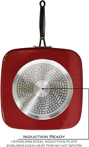 Miniatura 2 de BulbHead Inch Dance 95 pulgadas cobre rojo 95 pulgadas Sartén cuadrada