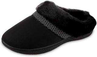 Women's Recycled Microsuede Mallory Hoodback Slipper, with Memory Foam and Indoor/Outdoor Sole