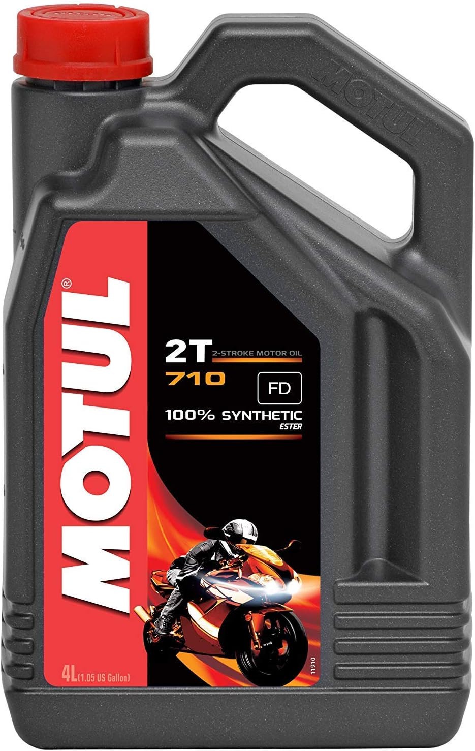 Motul 710-2t 100% Synthetic Injector/Premix 4 Liter (4 Pack)