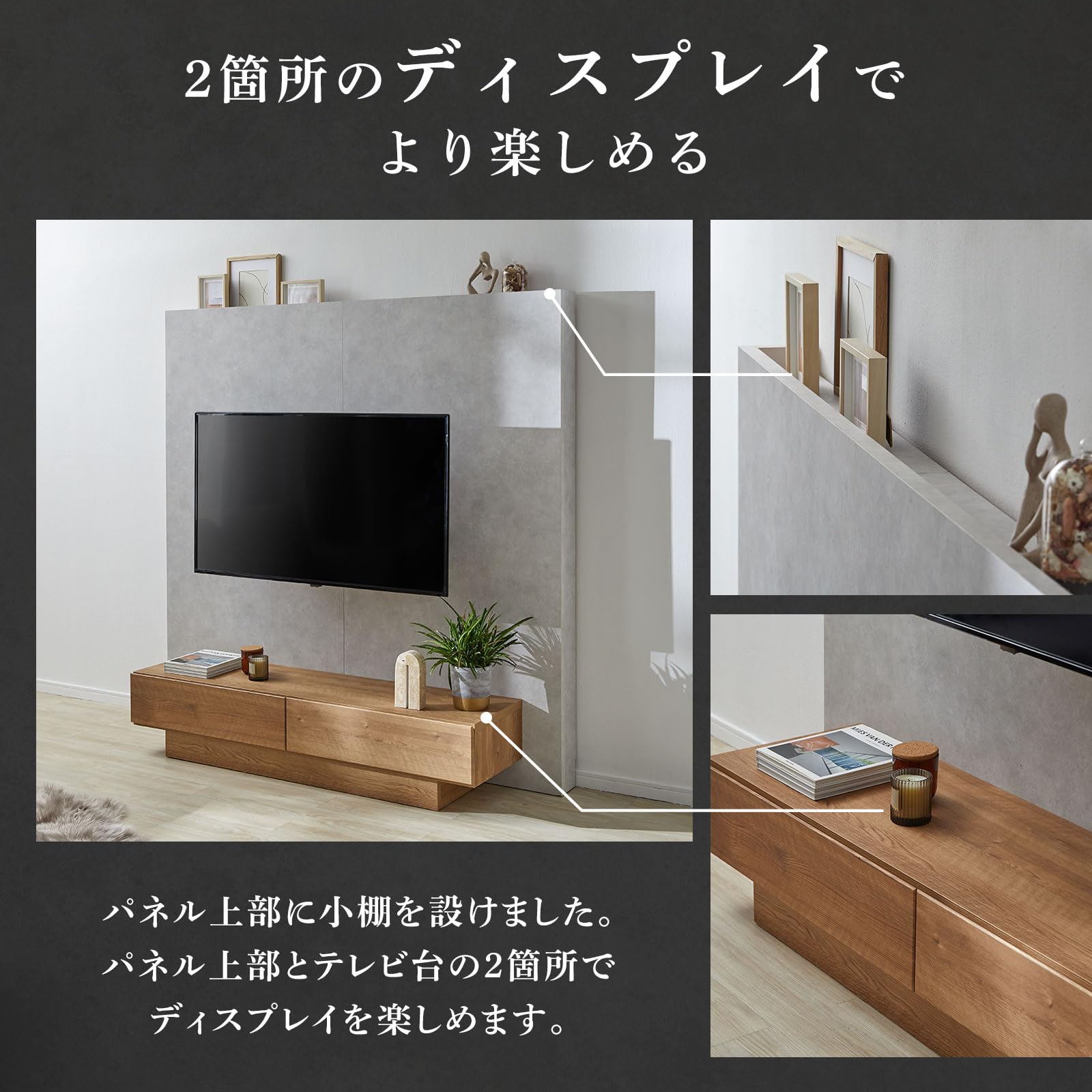 Amazon｜LOWYA ロウヤ テレビ台 テレビボード シャビーナチュラル