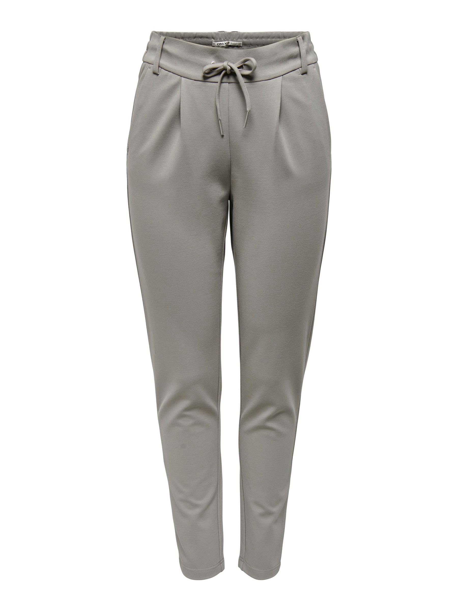 ONLY Women's Onlpoptrash Life Easy Col Pant PNT Noos Trousers, Rock Ridge, XS / 34L