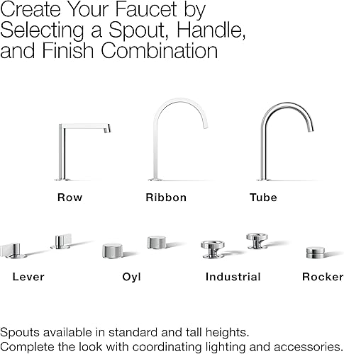 Miniatura 12 de Kohler 77968-CP Components - Caño para fregadero, cromo pulido