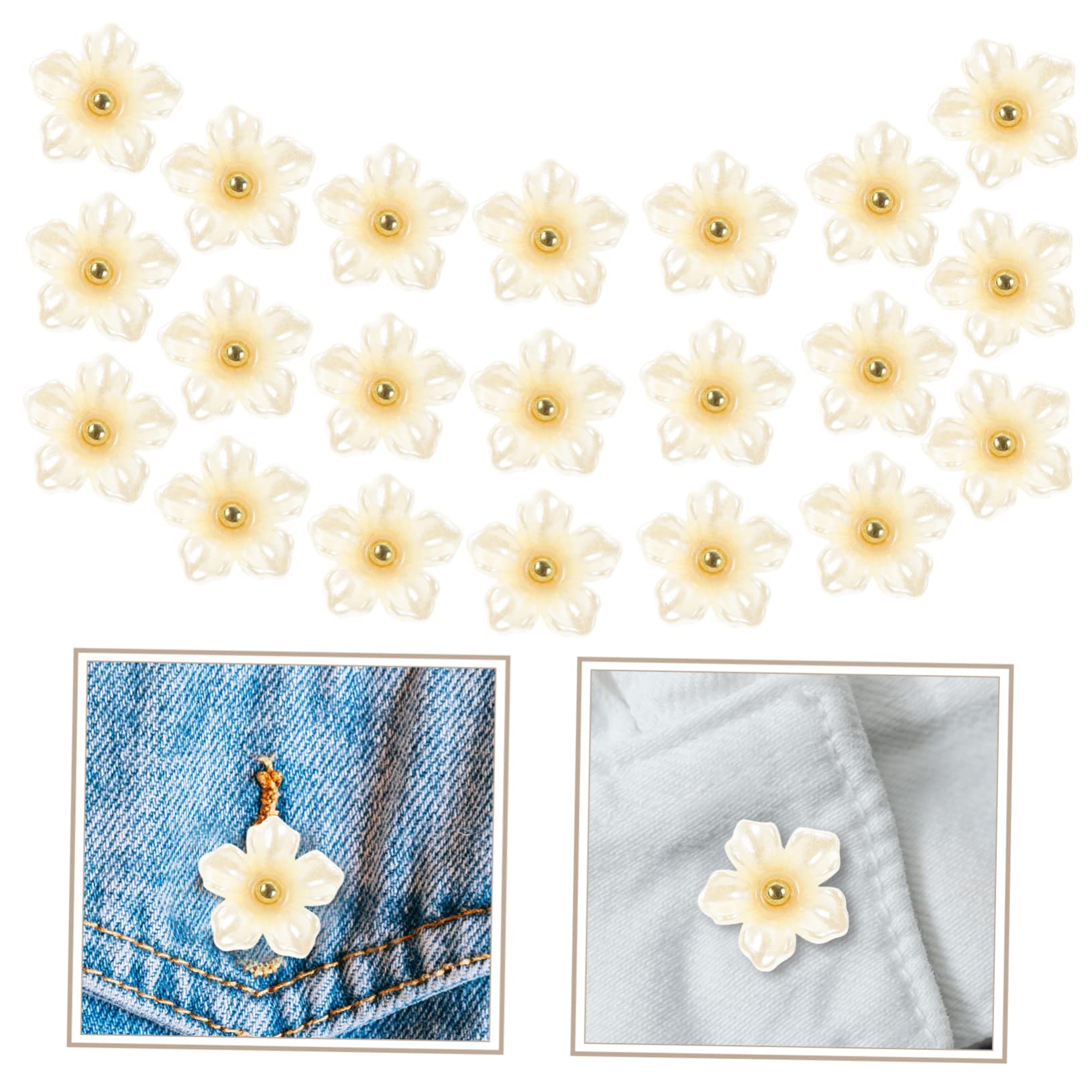 PRETYZOOM 400 Pezzi Bottoni Di Fiori Di Plastica Artigianato Per Bottoni Per Camicie Accessori Del Vestito In Madreperla Per Cucire Cappotto Uniformi Per