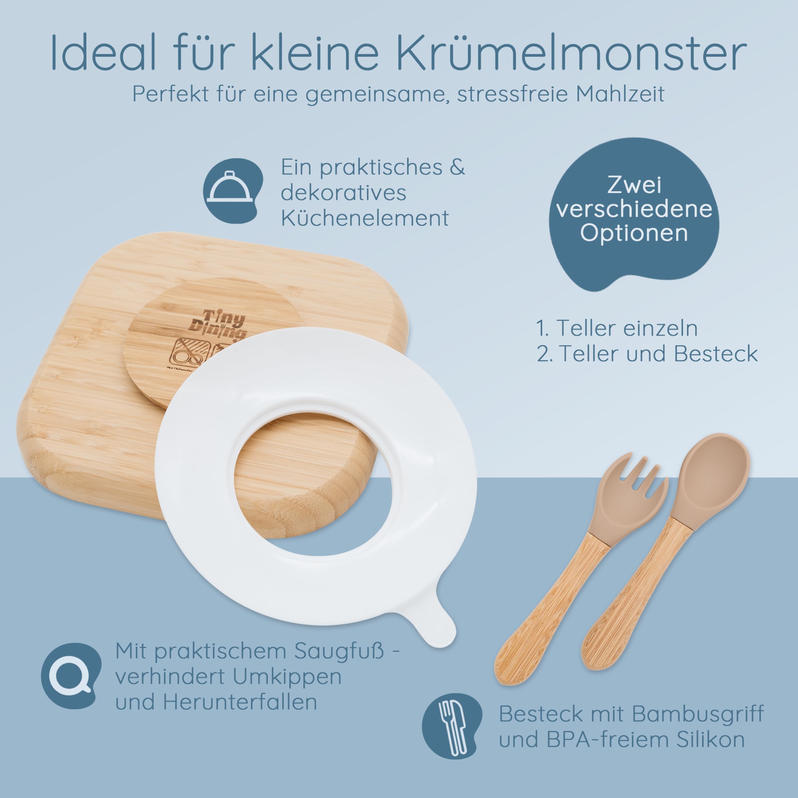 Bärenfreunde® - Personalisierter Teller mit Saugnapf - Praktisches Beikost Zubehör mit Namen - Baby Teller Rutschfest - Personalisierte Geschenke (Bauernhof Tiere)