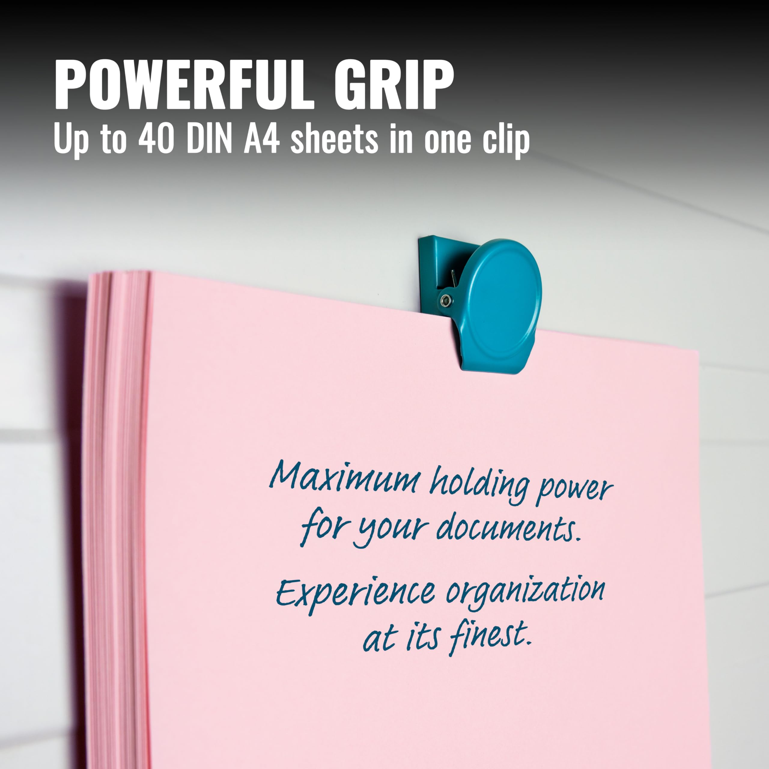 Poppstar 16x Magnetic Clips (Square Magnetic memo Clips with 0.5 kg Clamping Force, 3.5x3.0x2.3 cm) Colourful - Image 4