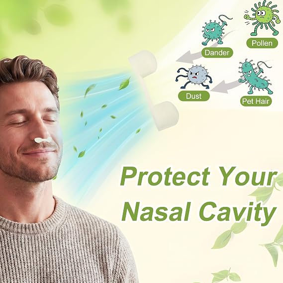 200-Pack White Disposable Nasal Filters Bulk Nose Plugs for Dust Construction and Workshops Strong Nose Plugs for Smells Spray Tanning Painting and Kitchen (200, white)