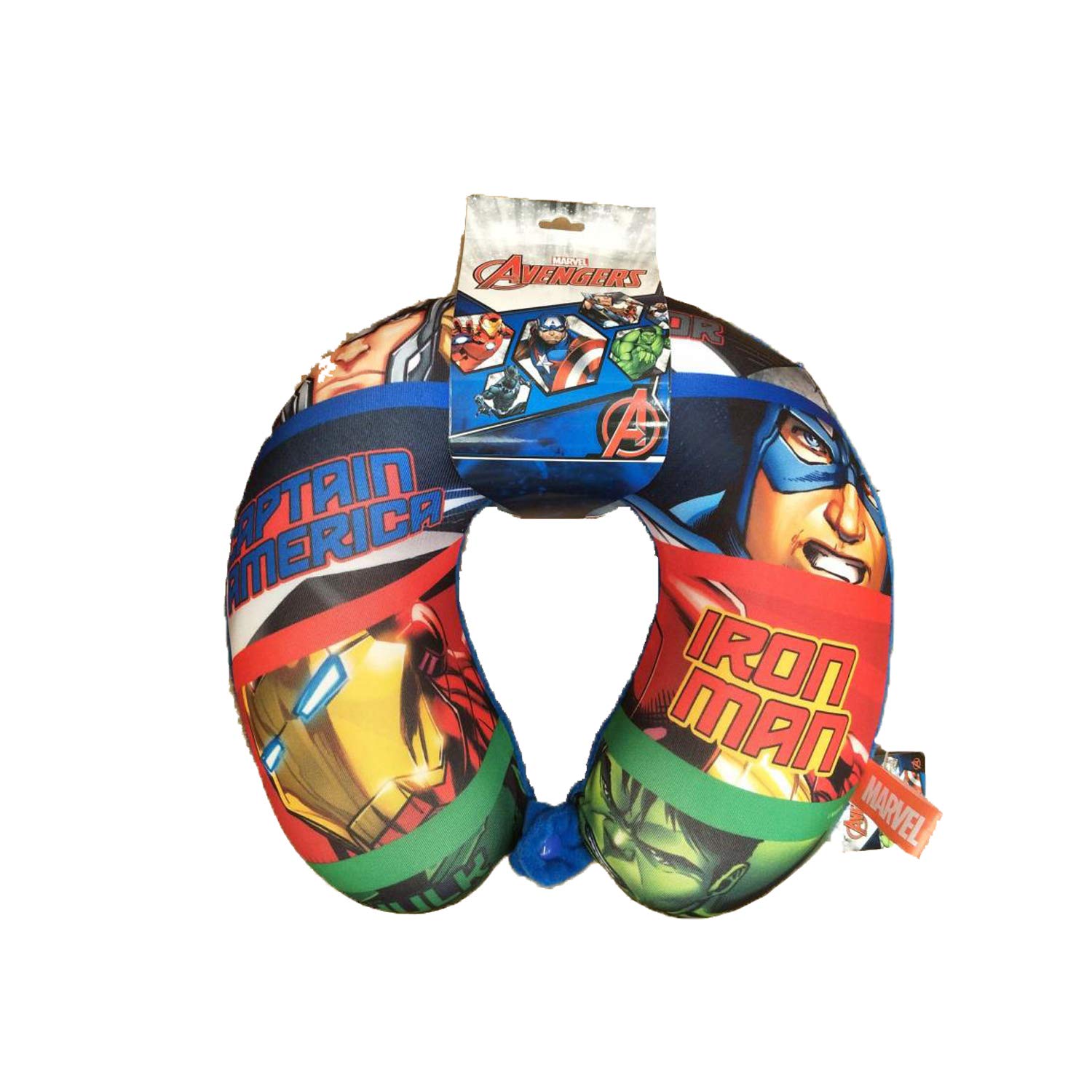 GAMME Canvas Multicolour Marvel Captain America Character Neck U Type Pillow Cushion