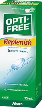 Opti-Free Replenish concact Lens Care Solution | Single Bottle | 1 x 300 ml