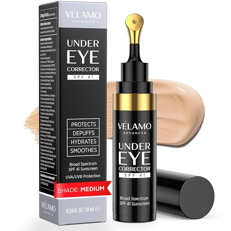 VELAMO ADVANCED Corretor para a Região dos Olhos Medium com FPS 41 e Ceramidas, 10 mL