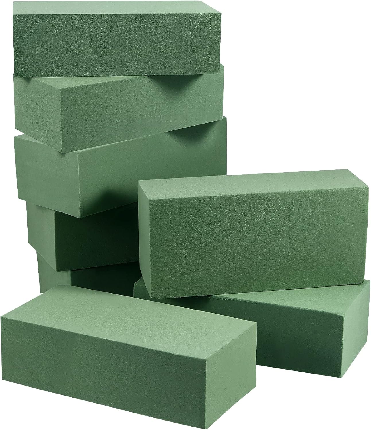 PINGEUI 8 PCS Green Floral Foam Bricks, Dry Florist Foam Block, DIY