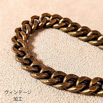 ヴィンテージ VINTAGE オールドクラフト チェーン ブレスレット マンテル ステンレス マンテル チェーンブレスレット レディース あずき