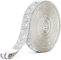 Vista 11 de Tiras autoadhesivas de diamantes de imitación, cinta de diamantes de imitación de 0.079 pulgadas con diamantes de imitación brillantes para teléfono