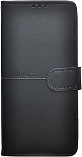 جراب جلد قابل للطي مع حماية قوية ضد الصدمات والسقوط لموبايل سامسونج جالاكسي A34 من كاو، أسود، حافظة بسيطة