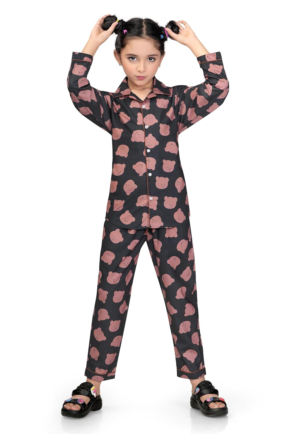 CLUB96 Girls Pure Cotton Printed Night Suit | Long Sleeve Shirt & Pyjama Set | Soft & Breathable Kids Sleepwear & Loungewe... - Review, Price and Buying Guide