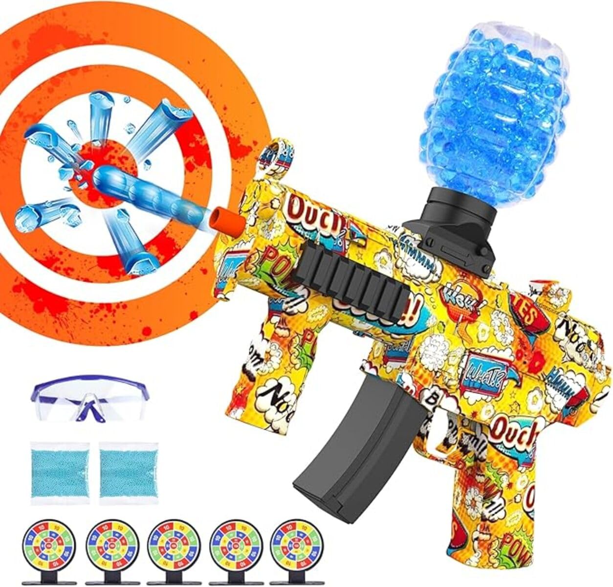 BABYLAMA Small Balls Blaster Gun - High-Speed Automatic Gun for Adults, Shoots Up to 50 Feet, Includes 5000 Small Balls (Multicolor) (B0DGGBMCX8) Amazon Price History, Amazon Price Tracker