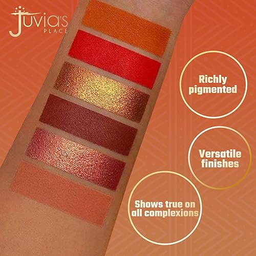 Juvia's Place Palette The Chocolates - Tan, Auburn, Shades of 6, Rich Dark Chocolate Palette, Professional Eye Makeup, Pigmented, Makeup Palette for Eye Color & Shine(Golden and Rustic)