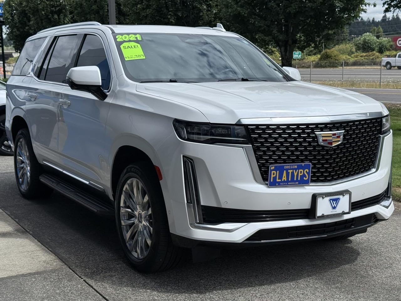 CravenSpeed Platypus License Plate Grille Mount Compatible with Cadillac Escalade (5th Gen) 2021-2025 | No Drilling | Installs in Seconds | Made of Stainless Steel & Aluminum | Made in USA