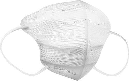 Cranberry 360 - Mascarilla para las orejas, nivel 3, color plateado (paquete de 40)