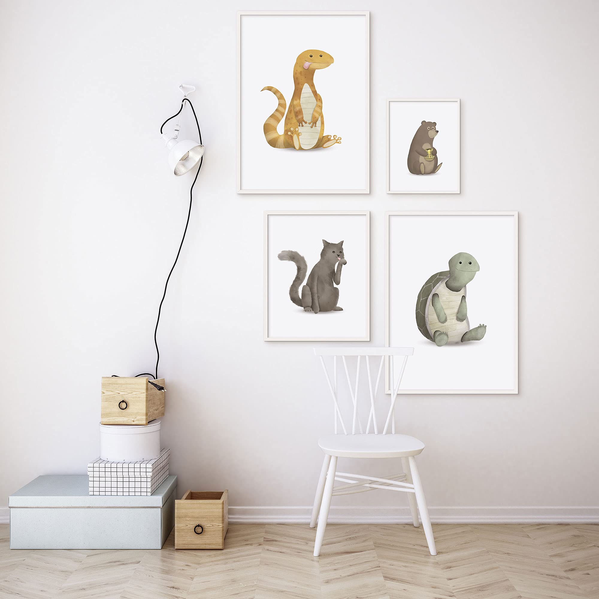Komar Cadre en bois Oak 30 x 40 cm, Marron (Lot de 2)