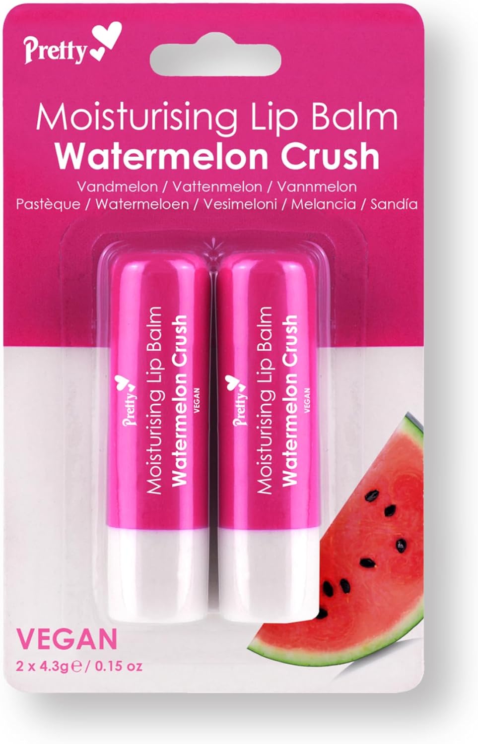 Pretty Moisturising Lip Balm – Watermelon Crush