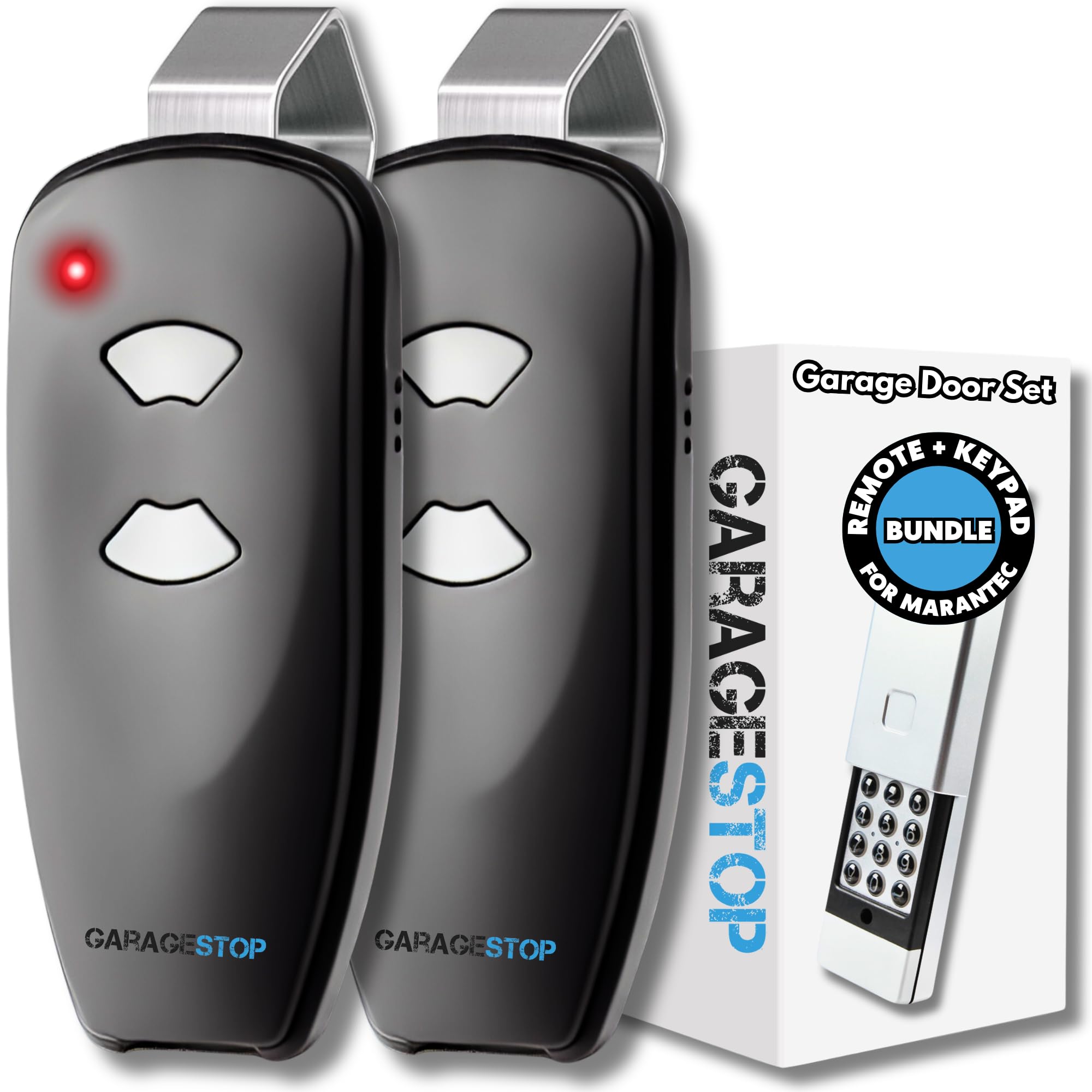 GARAGE STOPfor Marantec Garage Door Remote Keypad Bundle