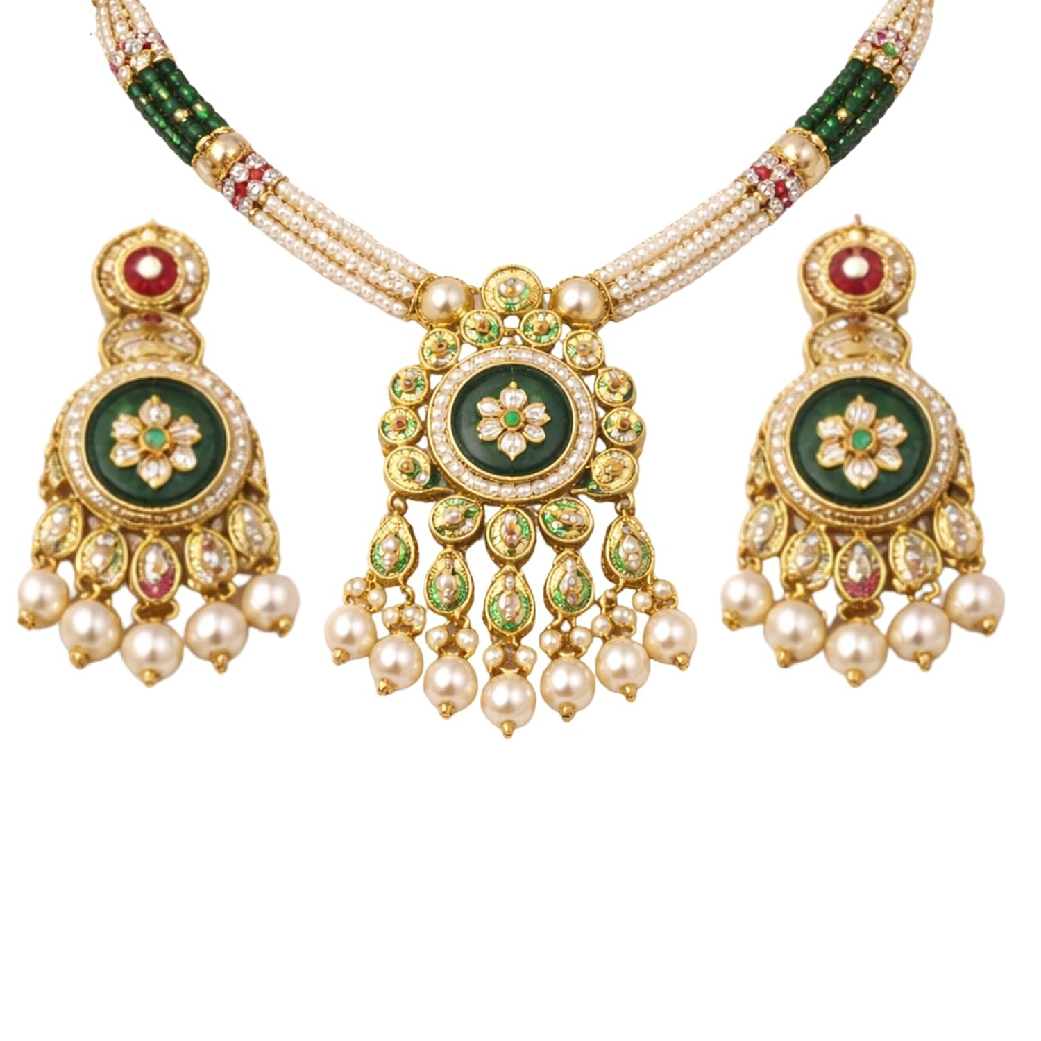 Multicolor Stone Necklace Set for Women – Elegant Alloy Jewelry Set with Matching Earrings - Review, Price and Buying Guide