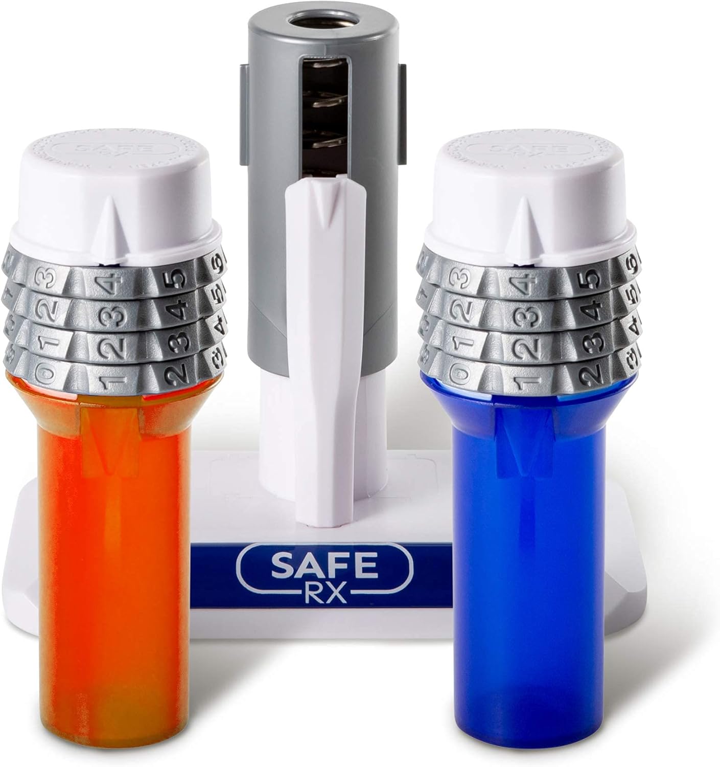 Safe Rx Locking Pill Bottle Set Your Own Code Combination Lock