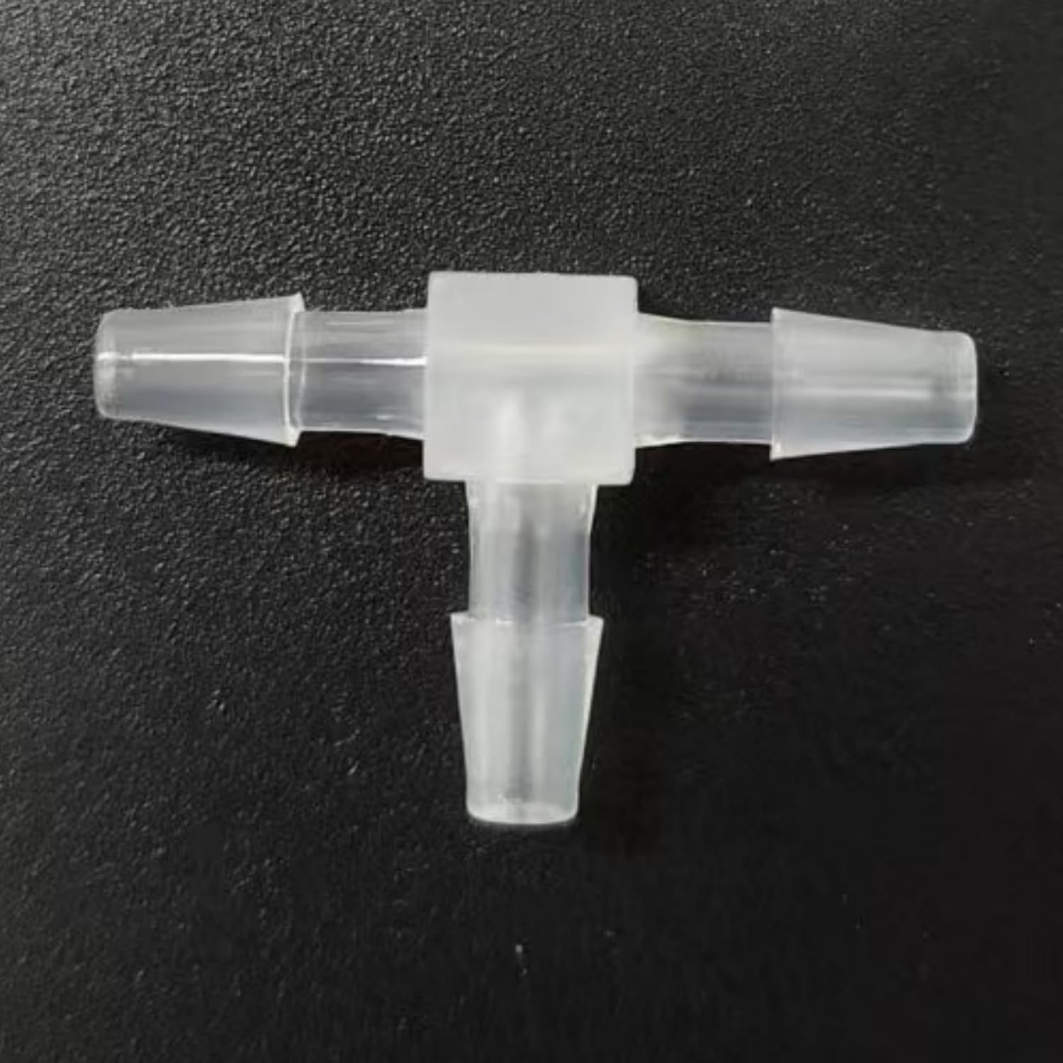 Tee Hose Barb Fitting Equal Barbed 3 Way T Shaped Hose Tubing Joint Splicer Mender Adapter Union for Oxygen Tubing Pipe Household Fuel Water Liquid Air PP Plastic × 50 (5/16 Inch)