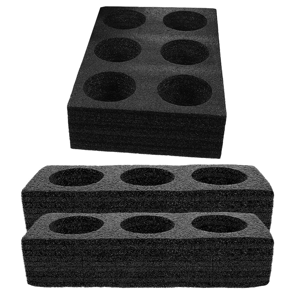 GANAZONO Porte-Gobelet En Mousse 3pcs 8 Plateau Porte-Gobelets Porte-Boissons Plateaux À Emporter Porte-Café Outil D'emballage De Boissons Pour Camping Restaurant Réfrigérateur Décor À La