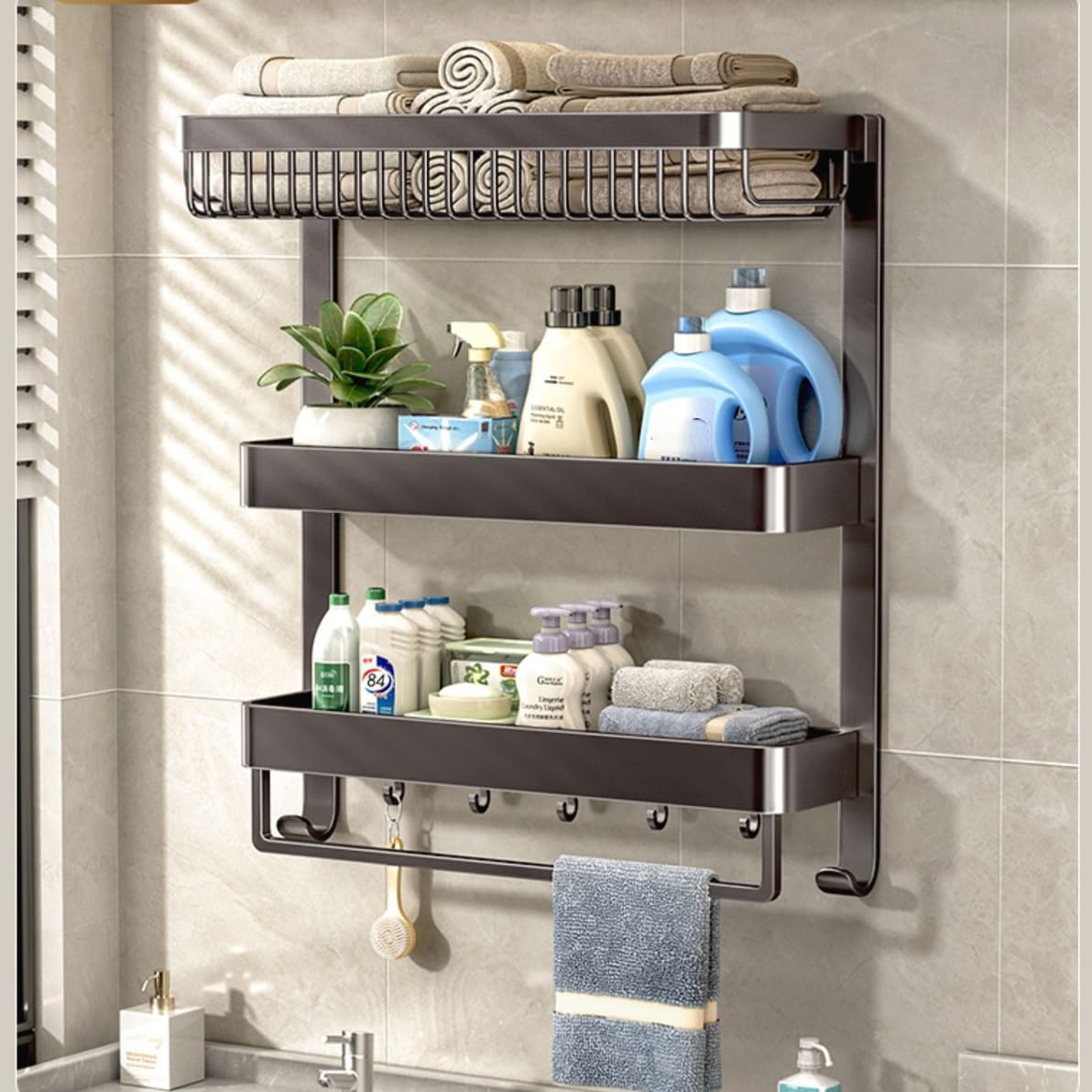 Porte-serviettes pour salle de bain de 50cm pour un rituel bien-être au quotidien