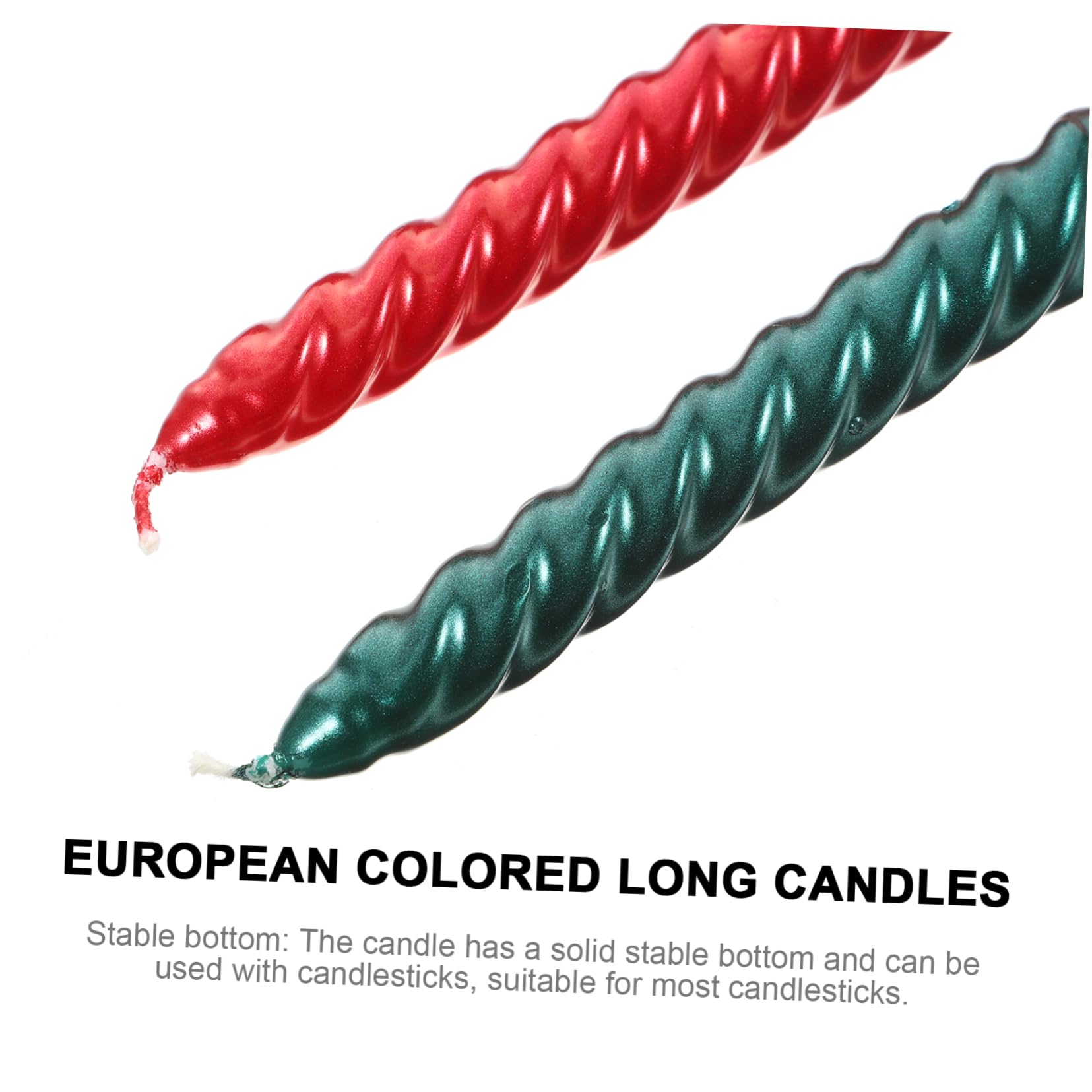 ABOOFAN 12 Candele Eleganti A Forma Di Cono Conico A Vite Per Matrimoni Feste Decorazioni Per La Casa in Paraffina Antigoccia Senza Profumo Per La Tavola.