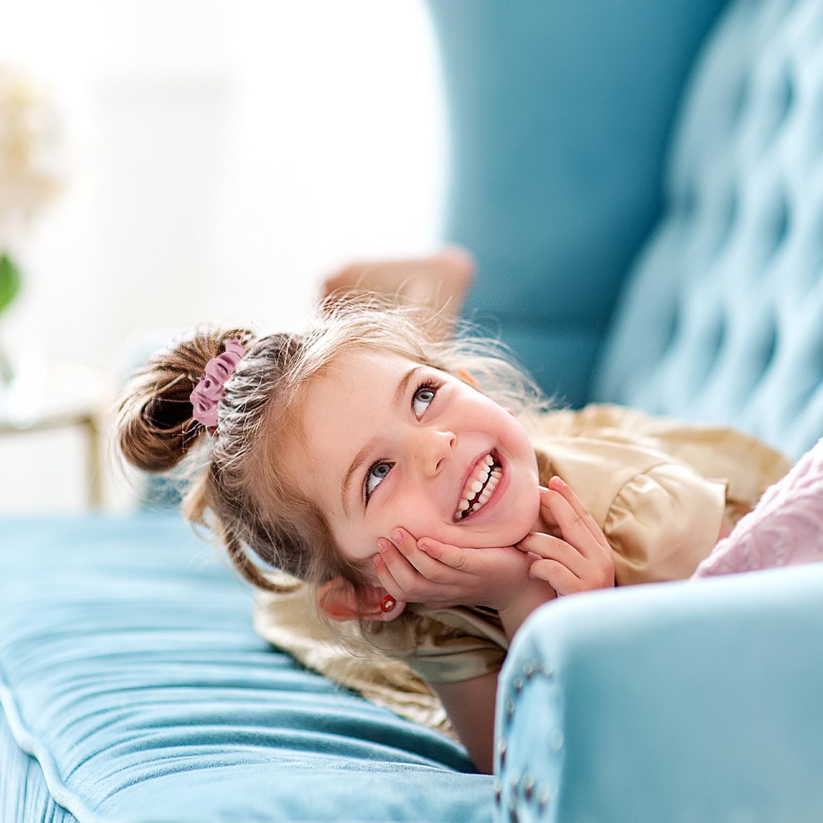 Lolalet Scrunchies for Women, Satin Hair Softer Than Silk Ties Sleep, Big Scrunchy Ponytail Holder with Elastic Bands Girls Thick Thin Curly -6 Pack, Style A: 11- Multicolor K 1 Count (Pack of 8)